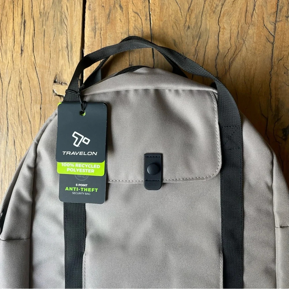 Travelon Backpack Anti-Theft Daypack Driftwood - Picture 12 of 16